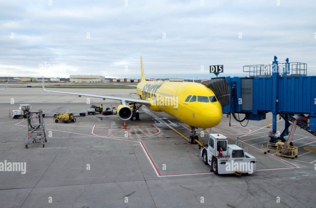 img_9482-1 - NubianBiz | African Business Directory, Jobs, Marketplace & Entrepreneur Insights Yellow passenger jet at gate d15 connected to jet bridge on tarmac, ground crew vehicles nearby.